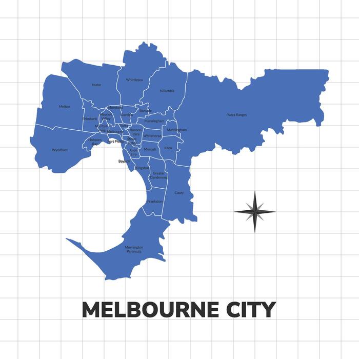 Melbourne Plumbing Service Area Map